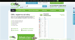 Desktop Screenshot of bankovnictvi-ucet.citfin.cz