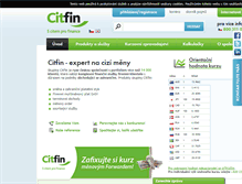 Tablet Screenshot of bankovnictvi-ucet.citfin.cz