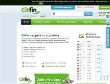 Tablet Screenshot of citfin.cz